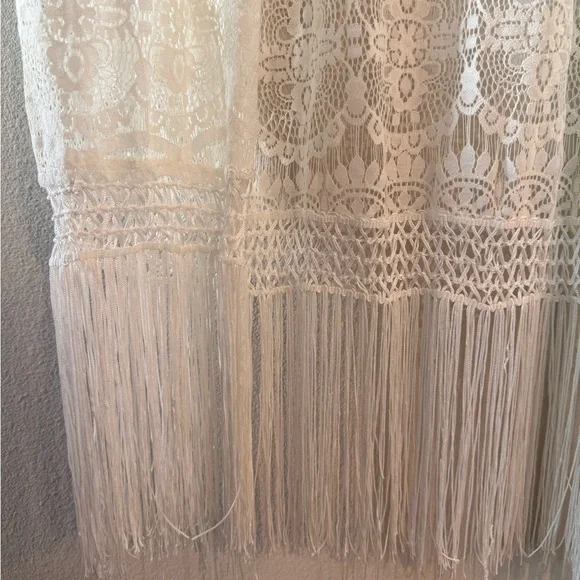 White Lace Kimono Cardigan - Picture 3 of 4